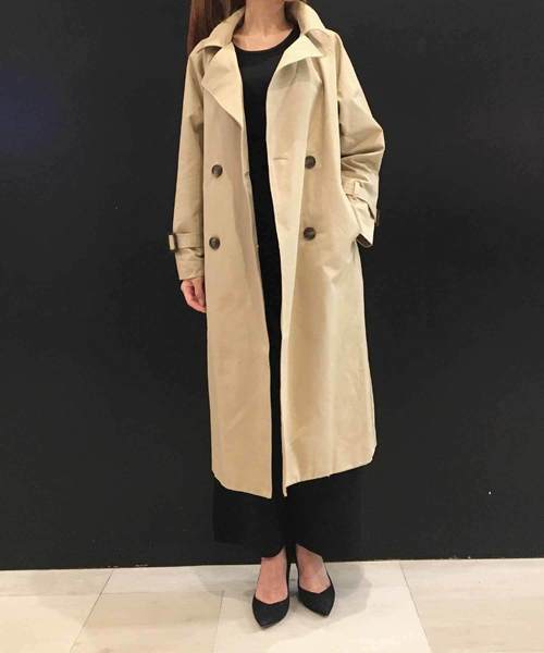 meJane(ミージェーン)の「綿ツイルトレンチコート(トレンチコート・レディース・ブラック/グレー/ベージュ/カーキ/キャメル・フリー)」の14枚目の写真