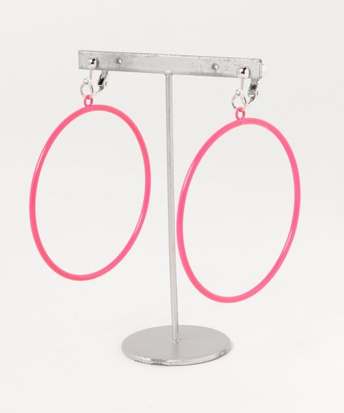 WEGO(ウィゴー)の「WEGO/フープカラーイヤリング(イヤリング・レディース・ホワイト/パープル/サックスブルー/ピンク/シルバー/ゴールド/その他1/その他2・FREE)」の7枚目の写真