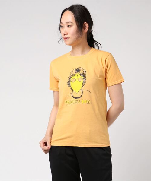FRUIT OF THE LOOM(フルーツオブザルーム)の「WEB限定 FRUIT OF THE LOOM/フルーツオブザルーム Adrian HoganTシャツ 2 (Tシャツ/カットソー・レディース・ホワイト/レンガ・LARGE/MEDIUM/SMALL/X-SMALL)」の2枚目の写真