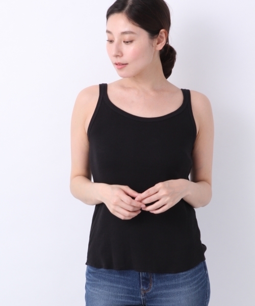 LEPSIM（レプシィム）の「ヘンソクリブタンク　786870（タンクトップ・レディース・オフホワイト/ブラック/マルチ/ベージュ系その他・MEDIUM/LARGE）」の6枚目の写真