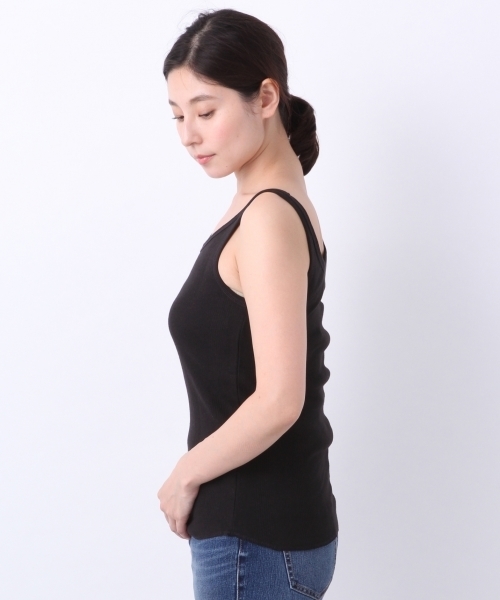 LEPSIM（レプシィム）の「ヘンソクリブタンク　786870（タンクトップ・レディース・オフホワイト/ブラック/マルチ/ベージュ系その他・MEDIUM/LARGE）」の8枚目の写真