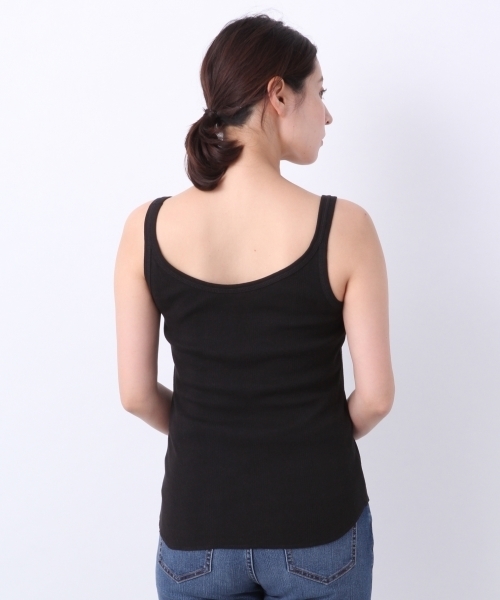 LEPSIM（レプシィム）の「ヘンソクリブタンク　786870（タンクトップ・レディース・オフホワイト/ブラック/マルチ/ベージュ系その他・MEDIUM/LARGE）」の9枚目の写真