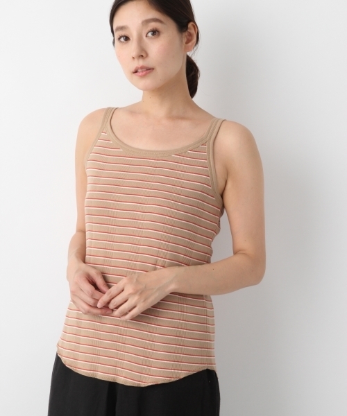 LEPSIM（レプシィム）の「ヘンソクリブタンク　786870（タンクトップ・レディース・オフホワイト/ブラック/マルチ/ベージュ系その他・MEDIUM/LARGE）」の16枚目の写真