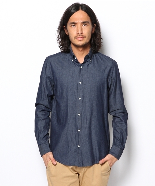 NANO universe(ナノユニバース)の「B.D. Denim Shirt L/S(シャツ/ブラウス・メンズ・ブルー/インディゴブルー・44/46/48/50)」の2枚目の写真