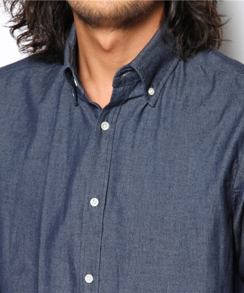 NANO universe(ナノユニバース)の「B.D. Denim Shirt L/S(シャツ/ブラウス・メンズ・ブルー/インディゴブルー・44/46/48/50)」の6枚目の写真