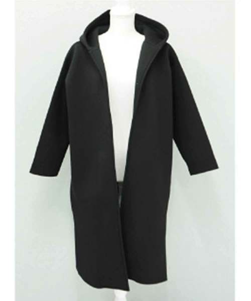 M y u(ミュー)の「フーディ バックフリルコーディガン(その他アウター・レディース・ブラック/ベージュ/チャコールグレー・FREE)」の13枚目の写真