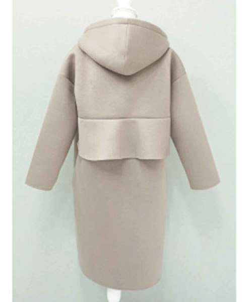 M y u(ミュー)の「フーディ バックフリルコーディガン(その他アウター・レディース・ブラック/ベージュ/チャコールグレー・FREE)」の17枚目の写真