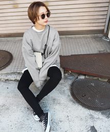 coca（coca） | 裏起毛サイドスリットスウェットトップス(スウェット)