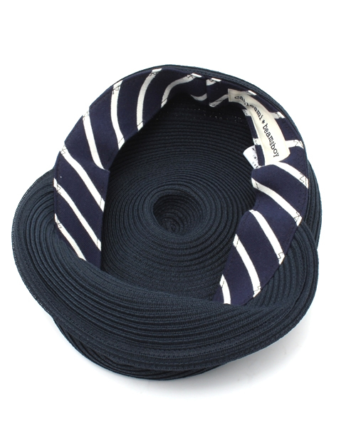 BEAMS BOY(ビームスボーイ)の「Cableami×BEAMS BOY / ブレード キャスケット(キャスケット・レディース・イエロー/ネイビー・ONE SIZE)」の9枚目の写真