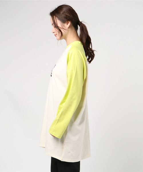 DING（ディング）の「DING/ChangeビッグラグランTシャツ（Tシャツ/カットソー・レディース・パープル/ライム・FREE）」の3枚目の写真