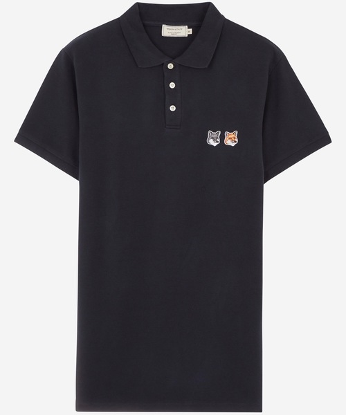 Maison Kitsune(メゾンキツネ)の「POLO DOUBLE FOX HEAD PATCH(ポロシャツ・メンズ・ブラック系その他/ホワイト系その他・S/M/L/XL)」の2枚目の写真