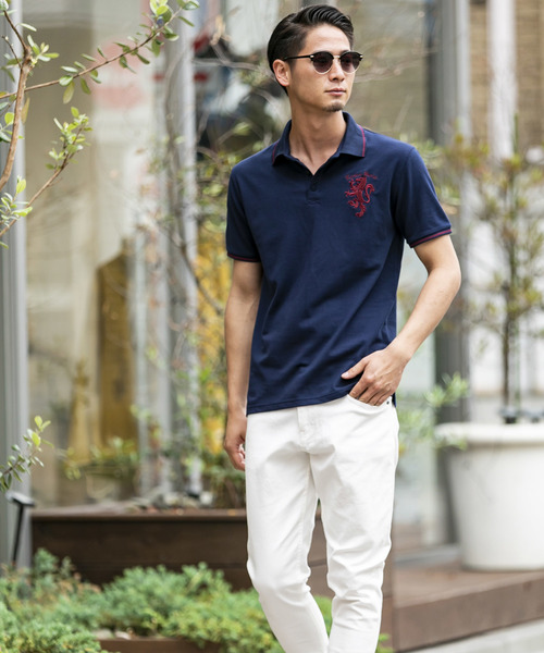 セール】▽WEB限定【London Denimオリジナル】ライオン刺繍入り