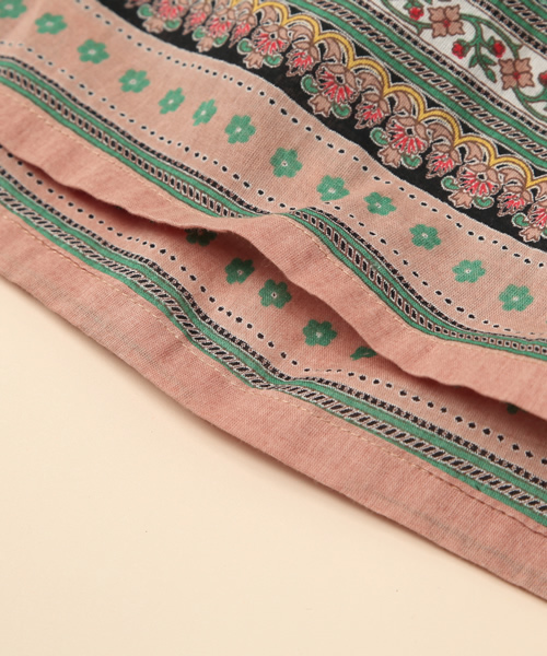 green label relaxing(グリーンレーベルリラクシング)の「INDIA FLW/PRT BEADS ワンピース(ワンピース・レディース・オフホワイト/ブラック/イエロー・FREE)」の6枚目の写真