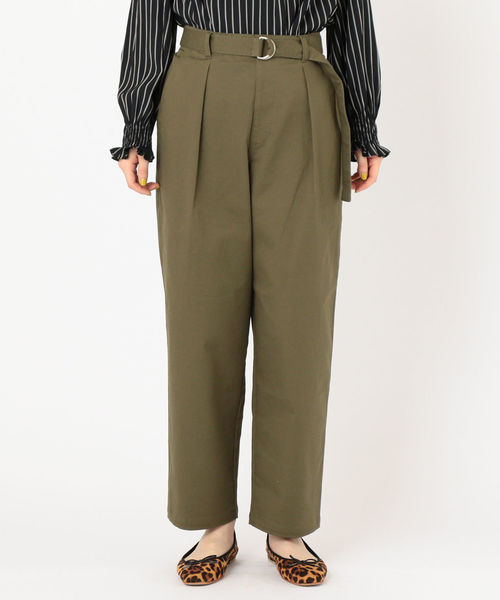 SHIPS Days（シップスデイズ）の「SHIPS Days STANDARD:タックテーパードパンツ◇（その他パンツ・レディース・ブラック/ベージュ/オリーブ・S～Ｍ/M～Ｌ）」の20枚目の写真