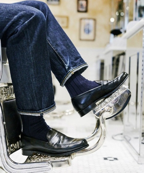 JOSEPH CHEANEY&SONS(ジョセフチーニーアンドサンズ)の「【JOSEPH CHEANEY/ジョセフ チーニー】HUDSON/ハドソン(レザーソール/カーフ)(ローファー・メンズ・ブラック・8/6.5/7/7.5/6/5.5)」の4枚目の写真