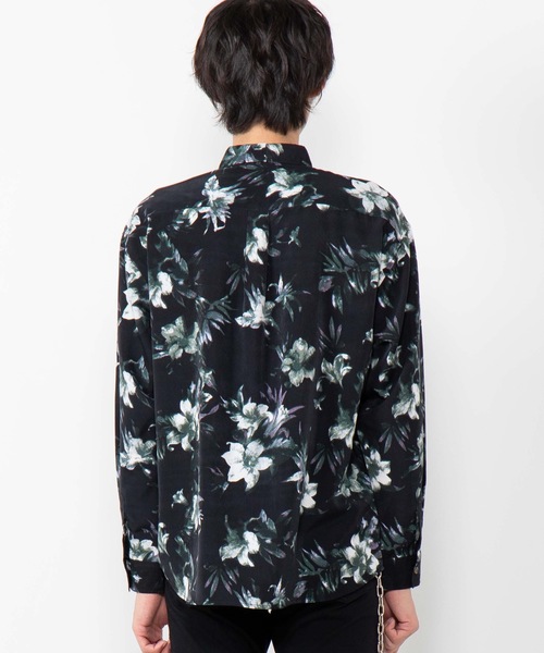 WEGO（ウィゴー）の「WEGO/ダークフラワーシャツ（シャツ/ブラウス・メンズ・ブラック/ブラック系その他・MEDIUM/LARGE）」の13枚目の写真
