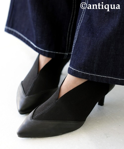antiqua（アンティカ）の「マットブラックゴアパンプス（パンプス・レディース・ブラック・LL/S/M/L）」の17枚目の写真