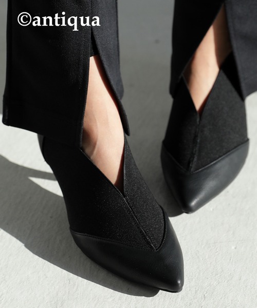 antiqua（アンティカ）の「マットブラックゴアパンプス（パンプス・レディース・ブラック・LL/S/M/L）」の11枚目の写真