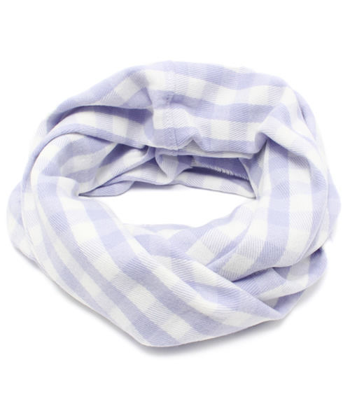 WEGO（ウィゴー）の「WEGO/ギンガムチェックスヌード（ストール/ショール・レディース・パープル/サックスブルー・FREE）」の8枚目の写真