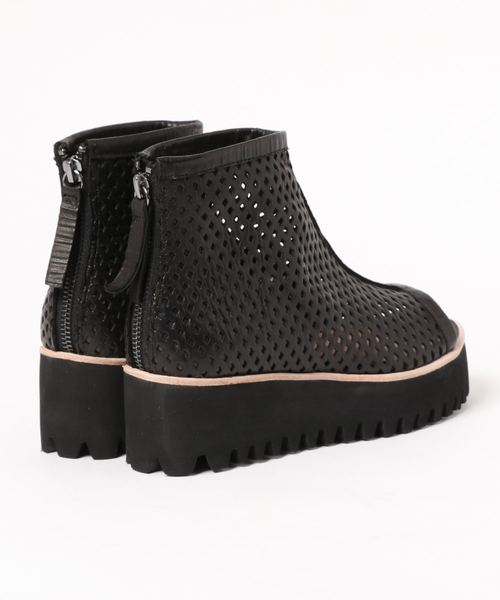 あしながおじさん（アシナガオジサン）の「〈あしながおじさん〉メッシュ厚底ブーツ（ブーツ・レディース・ブラック/ブラウン・22.5cm/23.5cm/23.0cm/24.0cm/24.5cm）」の6枚目の写真