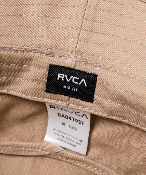 RVCA（ルーカ）の「RVCA ルーカ メンズ  RVCA HAT ロゴ ハット/帽子 バケットハット バケハ（ハット・メンズ・ブラック/ベージュ/モスグリーン・FREE）」の10枚目の写真