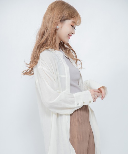 Mysa&Liina（ミーサリーナ）の「ショルダーデザインタンク（タンクトップ・レディース・ブラック/グレイッシュベージュ/アイボリー/ミント・M）」の18枚目の写真