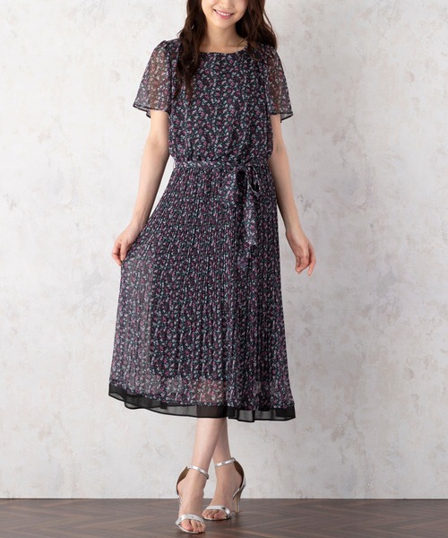 セール シフォンフラワープリーツワンピース ワンピース Rose Tiara ローズティアラ のファッション通販 Zozotown