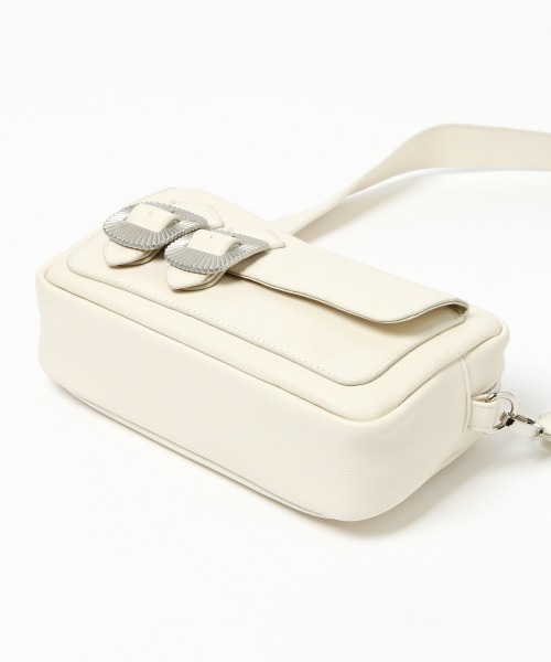 PAGEBOY（ページボーイ）の「バックルモードショルダー（ショルダーバッグ・レディース・ブラック/オフホワイト・FREE）」の3枚目の写真