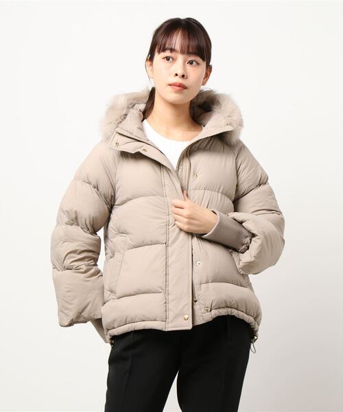 新品タグ付き　インタープラネット　ダウン　ベージュ INTERPLANET - 新品✨タグ付き♪定価30,800円 ダウンコート