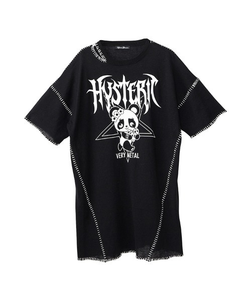 ヒステリックグラマー綿ニット✖️スエットプルオーバー HYSTERIC GLAMOUR（ヒステリックグラマー）の「HYS WOMAN編込