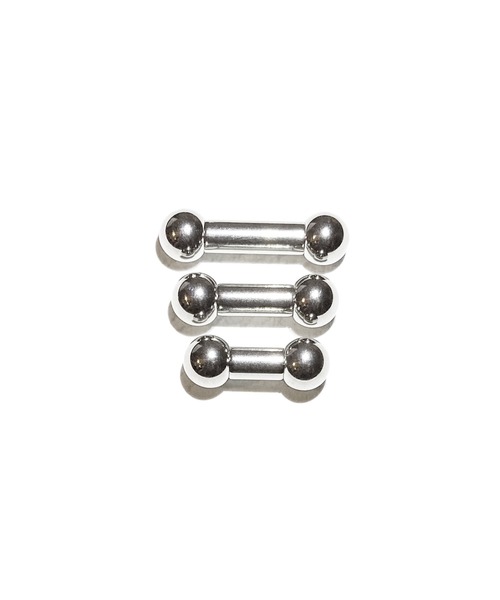 MORPH(モルフ)の「MORPH モルフ バーベルボディーピアス 4ゲージ 8mm~16mm(ピアス(片耳用)・メンズ・シルバー・8/10/12/14/16)」の2枚目の写真