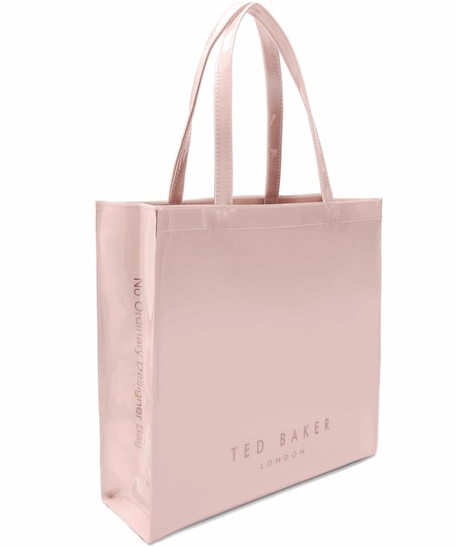 Ted Baker（テッドベーカー）の「SOFCON リボン付アイコンバック(L)サイズ グレー/ピンク（トートバッグ）」 WEAR