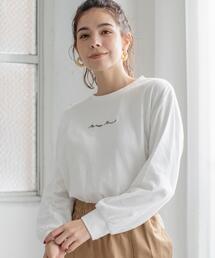 coen | 接結ロゴプリントロングスリーブTシャツ(Tシャツ/カットソー)