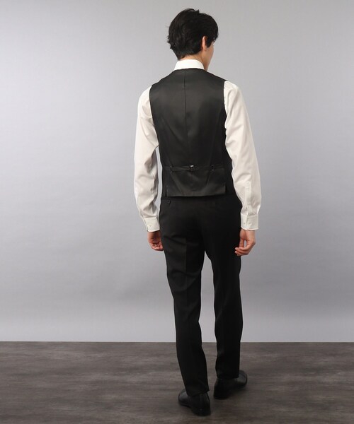 TAKEO KIKUCHI(タケオキクチ)の「【Sサイズ~】サージ ベスト(スーツベスト・メンズ・ブラック/ダークネイビー・01/02/03/04/05)」の13枚目の写真