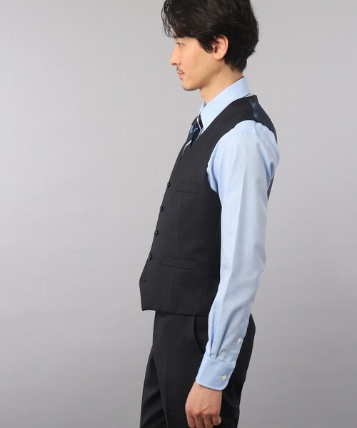 TAKEO KIKUCHI(タケオキクチ)の「【Sサイズ~】サージ ベスト(スーツベスト・メンズ・ブラック/ダークネイビー・01/02/03/04/05)」の16枚目の写真