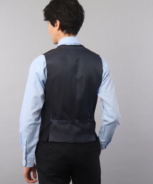TAKEO KIKUCHI(タケオキクチ)の「【Sサイズ~】サージ ベスト(スーツベスト・メンズ・ブラック/ダークネイビー・01/02/03/04/05)」の17枚目の写真