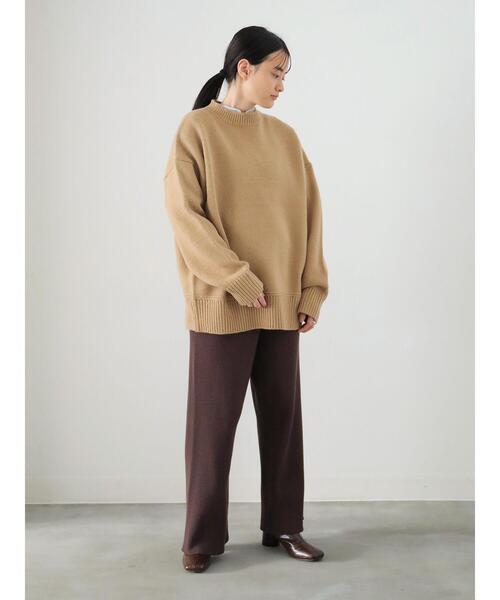 AMERICAN HOLIC（アメリカンホリック）の「クルーネックざっくりニットプルオーバー　＊（ニット/セーター・レディース・テラコッタ/ベージュ/グレー系その他/アイボリー/ブラック・M/L）」の19枚目の写真