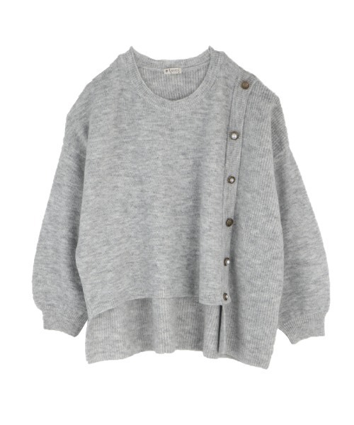 axes femme(アクシーズファム)の「洗えるふわふわニットPO(ニット/セーター・レディース・ベージュ/グレー/ピンク・MEDIUM)」の2枚目の写真