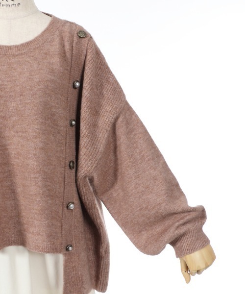 axes femme(アクシーズファム)の「洗えるふわふわニットPO(ニット/セーター・レディース・ベージュ/グレー/ピンク・MEDIUM)」の18枚目の写真