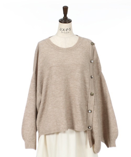 axes femme(アクシーズファム)の「洗えるふわふわニットPO(ニット/セーター・レディース・ベージュ/グレー/ピンク・MEDIUM)」の19枚目の写真