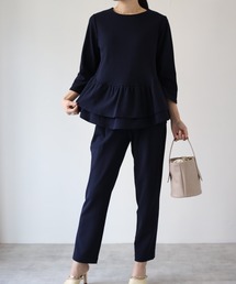 レディースのスーツパンツ ブルー ネイビー 青色系 ファッション通販 Zozotown