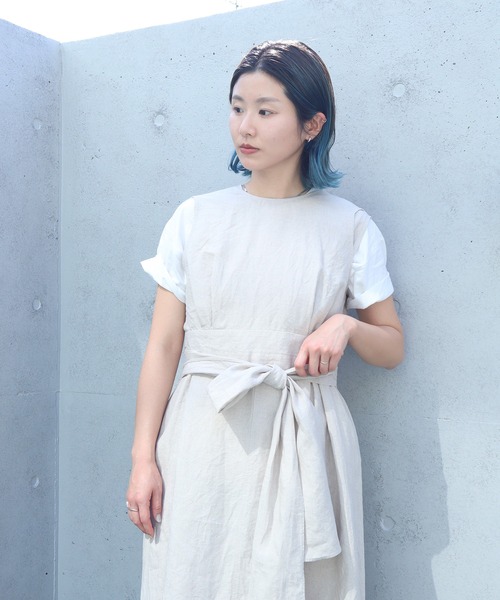 nitca（ニトカ）の「プレーンファブリックベルトブラウス（シャツ/ブラウス・レディース・レッド/ブラック/キナリ・FREE）」の2枚目の写真