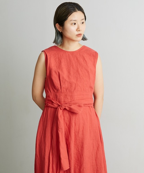 nitca（ニトカ）の「プレーンファブリックベルトブラウス（シャツ/ブラウス・レディース・レッド/ブラック/キナリ・FREE）」の4枚目の写真