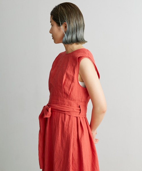 nitca（ニトカ）の「プレーンファブリックベルトブラウス（シャツ/ブラウス・レディース・レッド/ブラック/キナリ・FREE）」の7枚目の写真