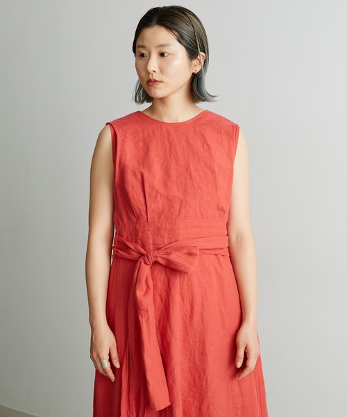 nitca（ニトカ）の「プレーンファブリックベルトブラウス（シャツ/ブラウス・レディース・レッド/ブラック/キナリ・FREE）」の8枚目の写真