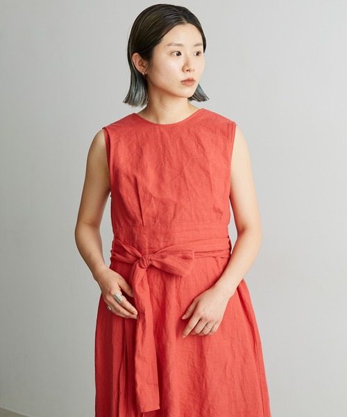 nitca（ニトカ）の「プレーンファブリックベルトブラウス（シャツ/ブラウス・レディース・レッド/ブラック/キナリ・FREE）」の9枚目の写真