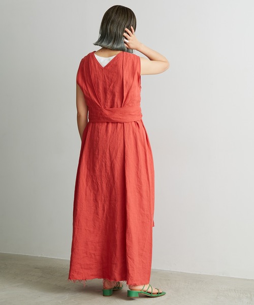 nitca（ニトカ）の「プレーンファブリックベルトブラウス（シャツ/ブラウス・レディース・レッド/ブラック/キナリ・FREE）」の12枚目の写真