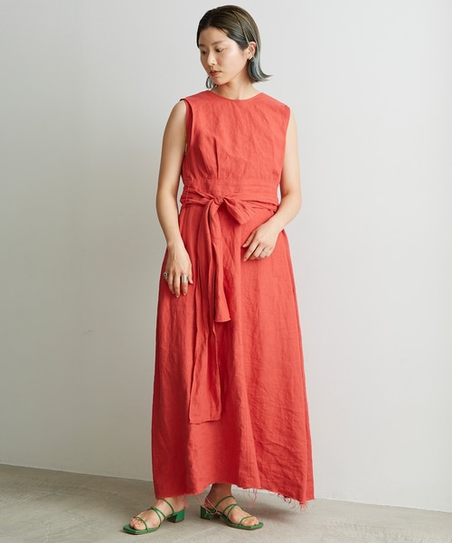 nitca（ニトカ）の「プレーンファブリックベルトブラウス（シャツ/ブラウス・レディース・レッド/ブラック/キナリ・FREE）」の10枚目の写真