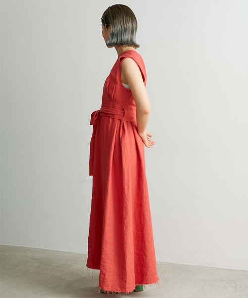 nitca（ニトカ）の「プレーンファブリックベルトブラウス（シャツ/ブラウス・レディース・レッド/ブラック/キナリ・FREE）」の13枚目の写真