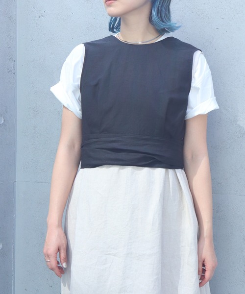 nitca（ニトカ）の「プレーンファブリックベルトブラウス（シャツ/ブラウス・レディース・レッド/ブラック/キナリ・FREE）」の19枚目の写真